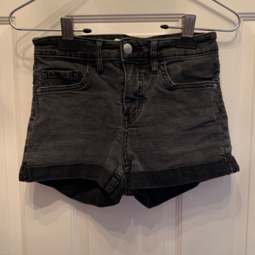 Black Jean Shorts